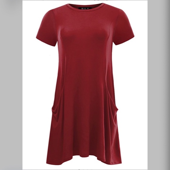 Dresses & Skirts - Flowy & Flattering Tunic/Dress (S-XXXL) in Wine